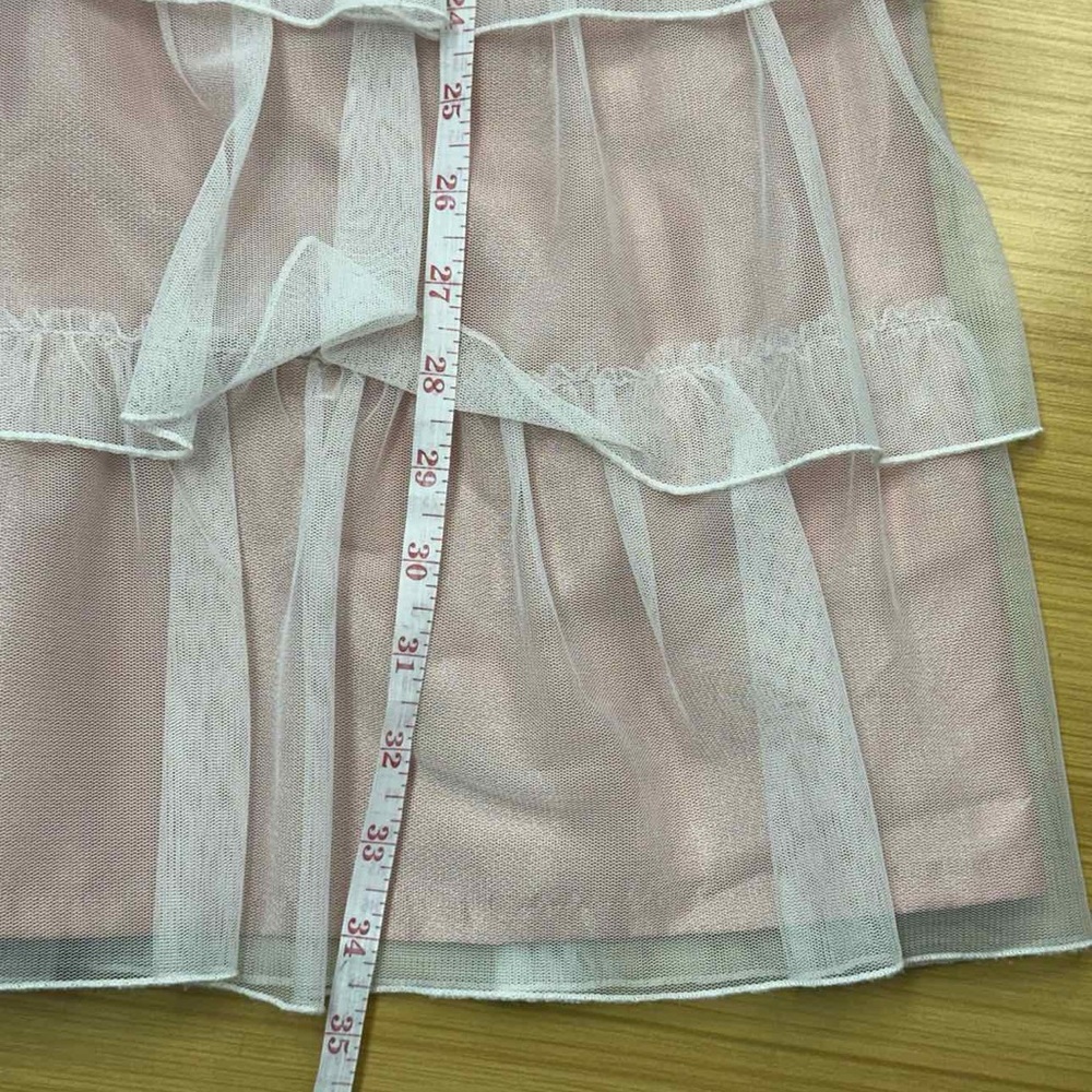 Betsey Johnson Pink Satin Ruffle Cocktail Dress - Picture 10 of 11